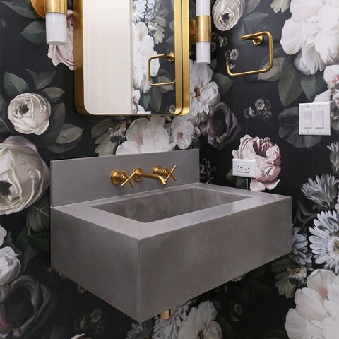 Maximalist Powder Room – Trueform Concrete