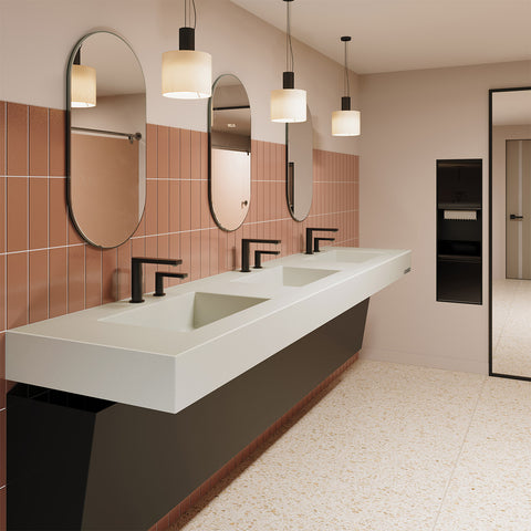 ADA 3-Station Commercial Rectangle Sink (Triple basin) – Trueform Concrete