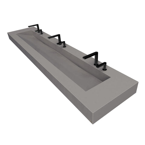 ADA 3-Station Commercial Ramp Sink (Trough basin) – Trueform Concrete