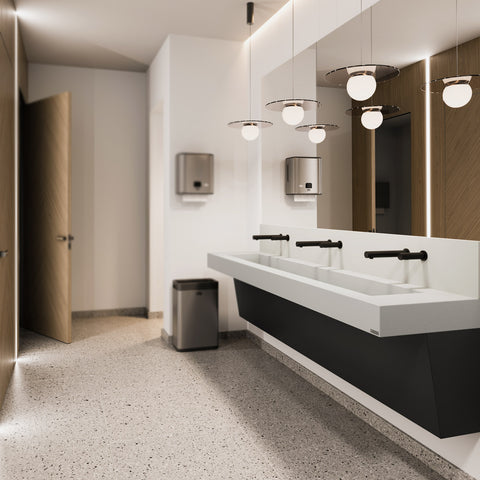 ADA 3-Station Commercial Ramp Sink (Trough basin) – Trueform Concrete