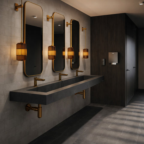 ADA 3-Station Commercial Ramp Sink (Trough basin) – Trueform Concrete