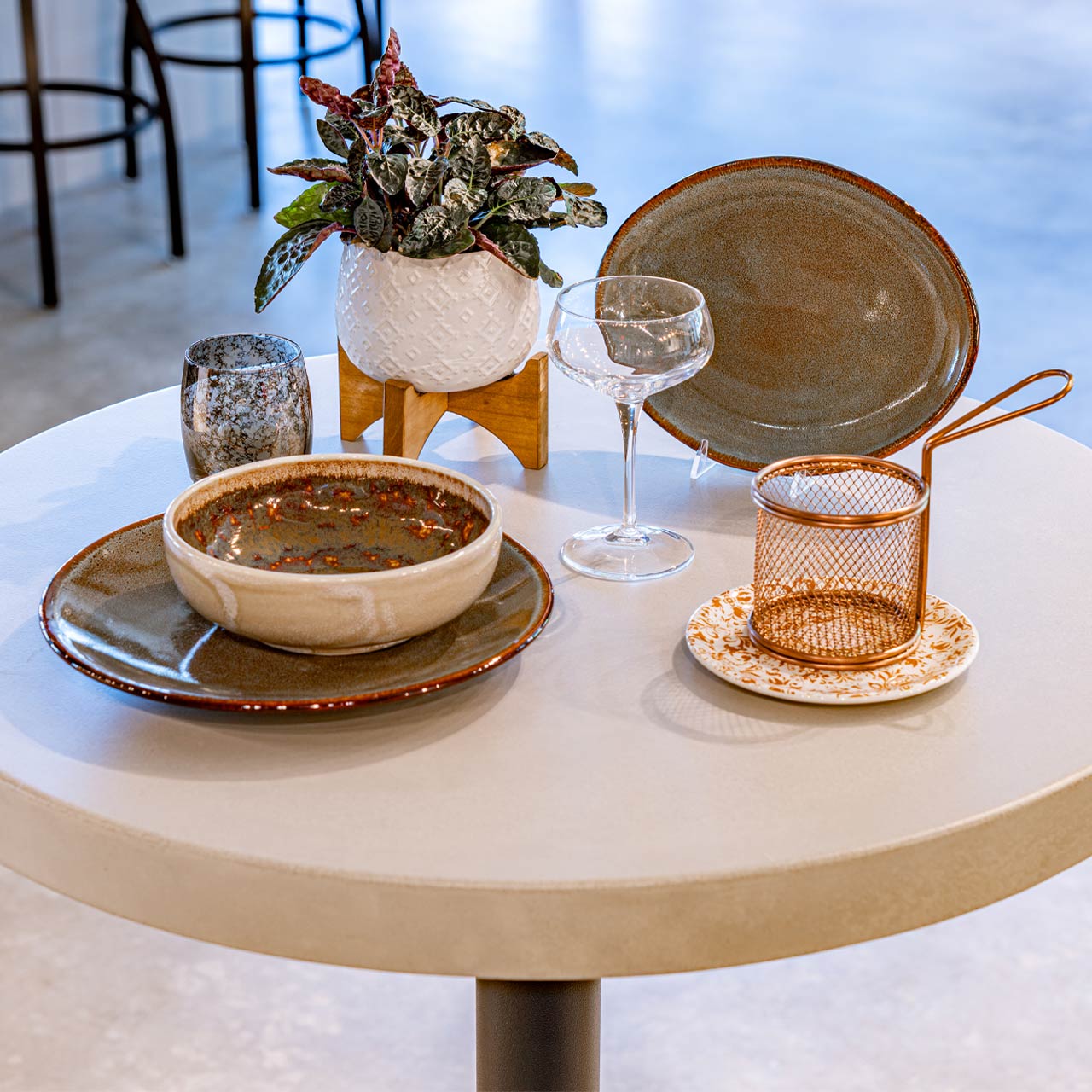 Round concrete table top for sale hotsell